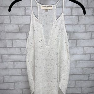 Urban Outfitters White Raw Hem Tank Top